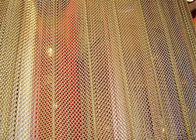 Customized Colored Metallic Curtain / Chain Mesh Curtain Indoor Decoration